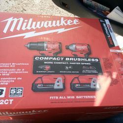 Milwaukee Drill And Impact Combo  Brushless
