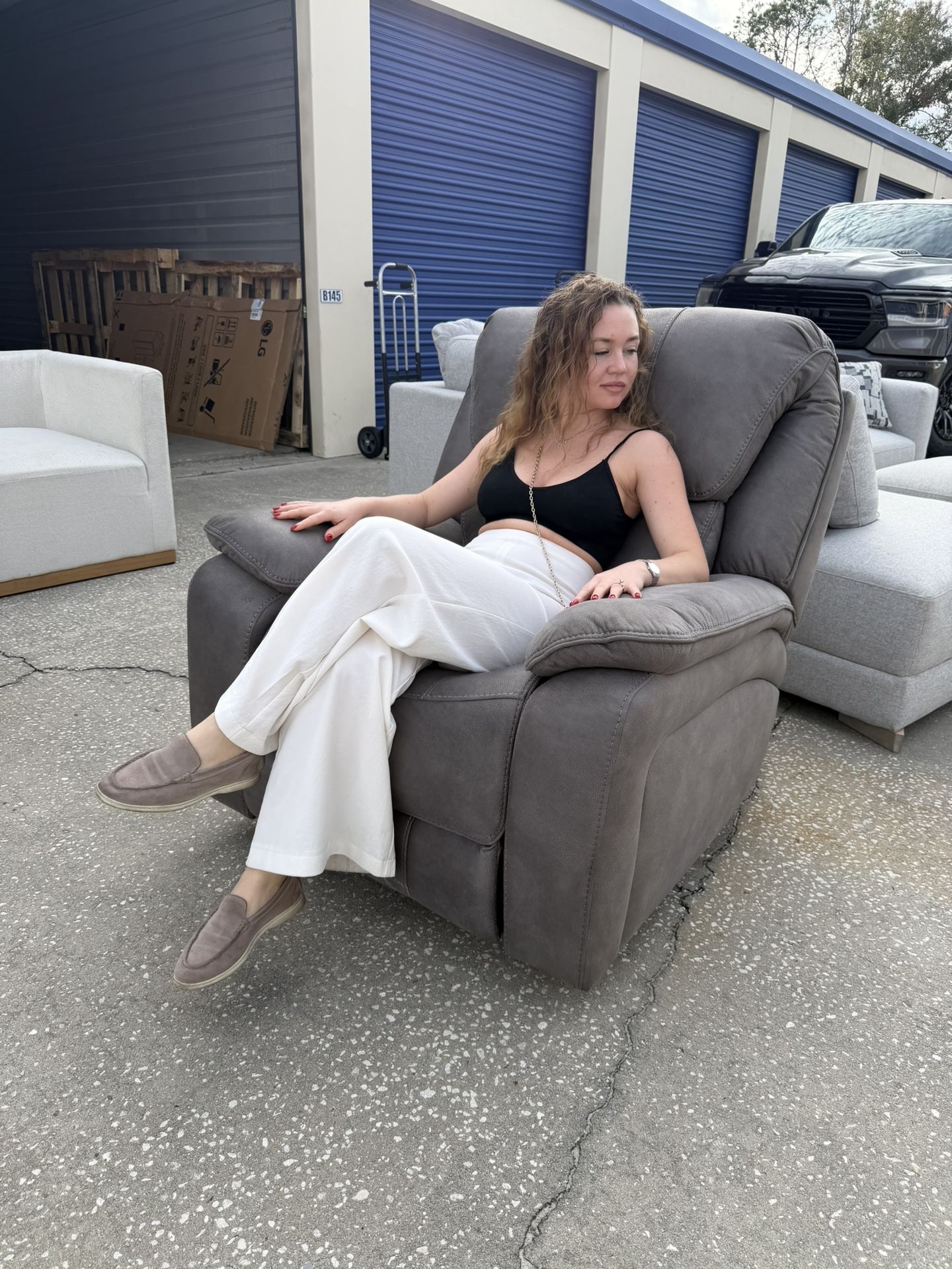 Jones Fabric Rocker Recliner Chair