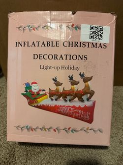 Santa Sleigh Inflatable