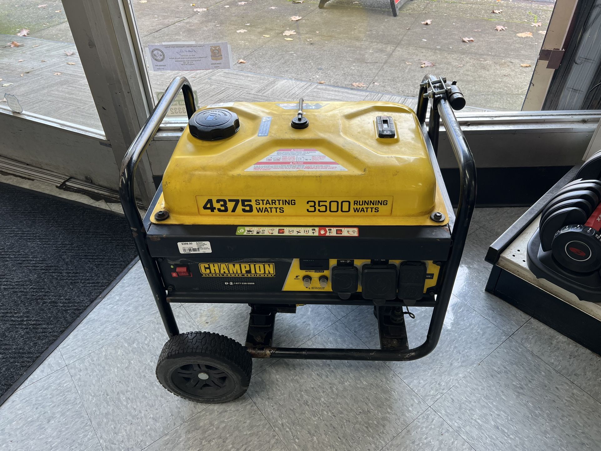 Champion 4375/3500W Generator