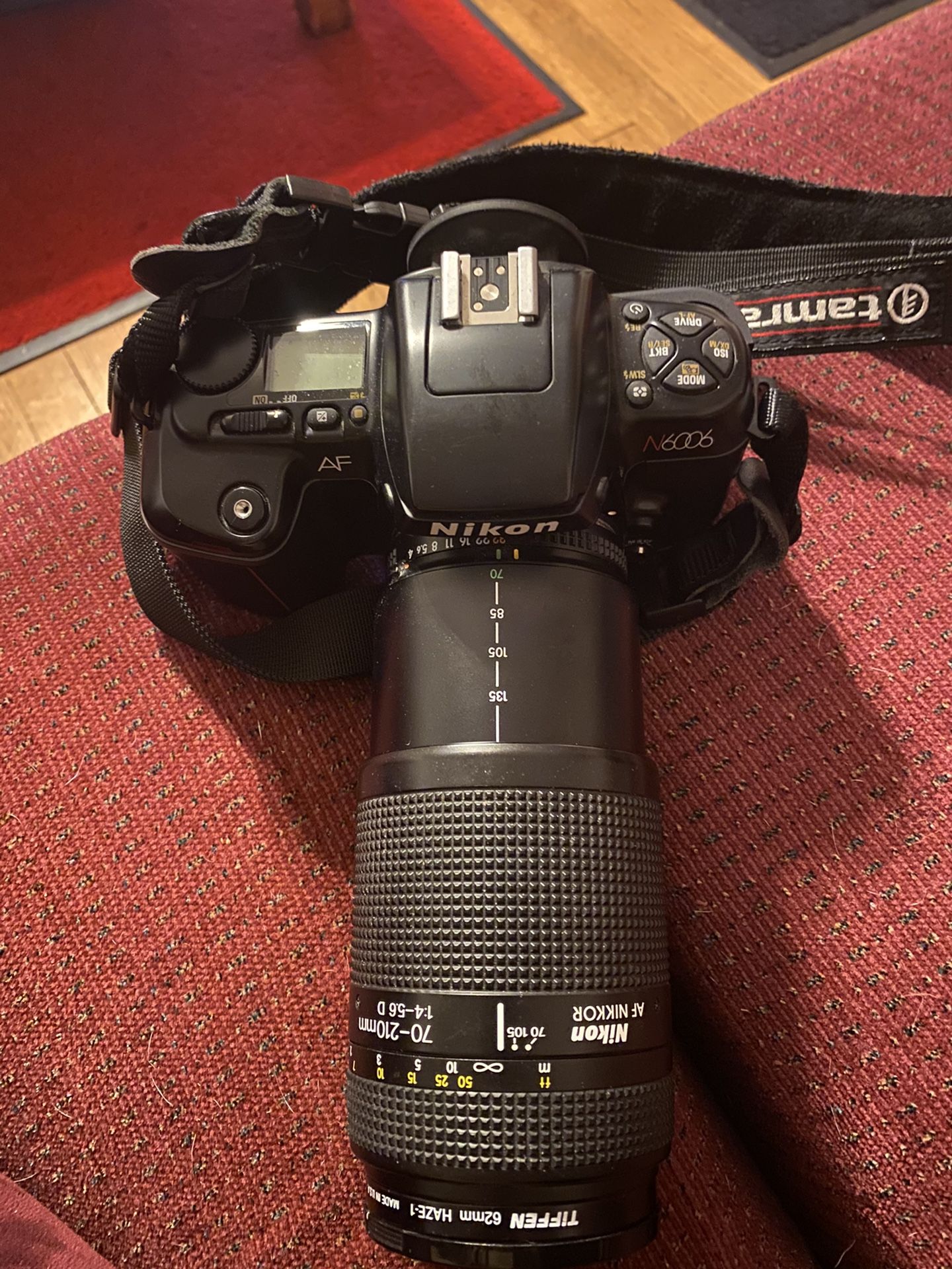 Nikon AF N6006 camera with Nikon AF Nikkor 70-210mm len