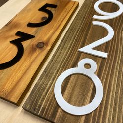 Modern House Number Sign