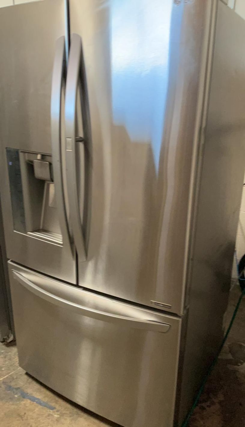 LG Counter Depth French Door Stainless Steel Fridge 
