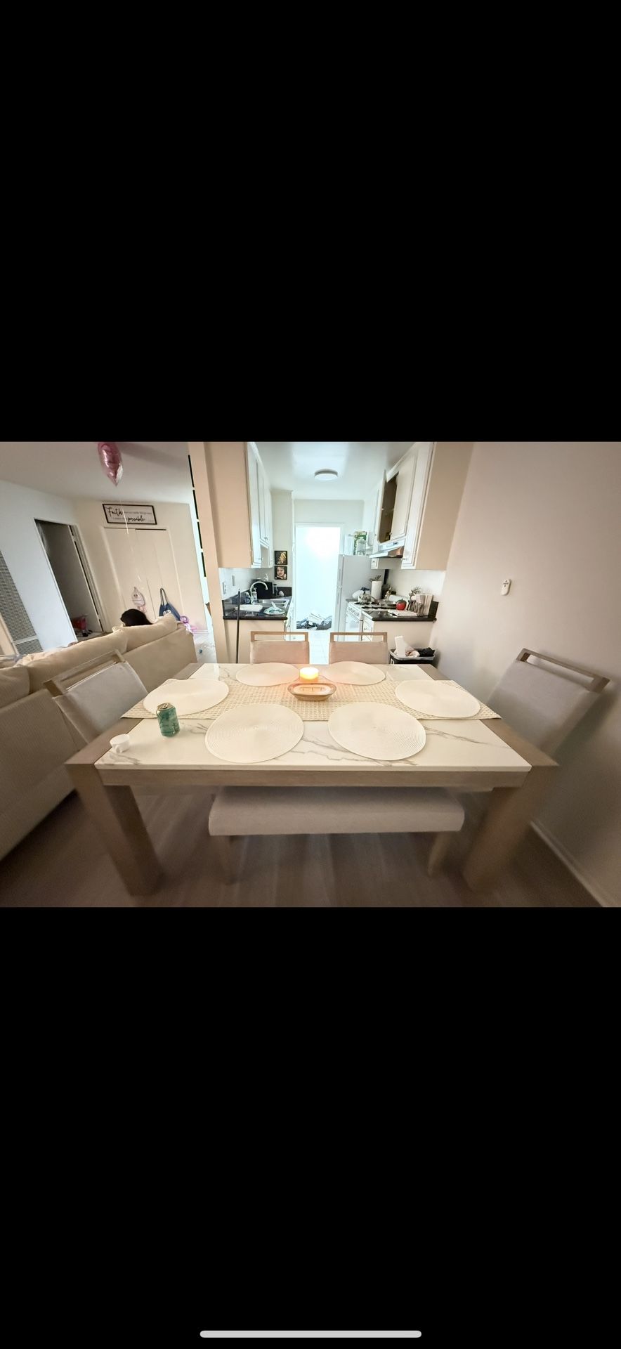 Wood dining table