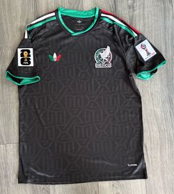 Team Mexico World Cup black jersey with patches