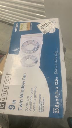 Utilitech 9-Inch Twin Window Fan