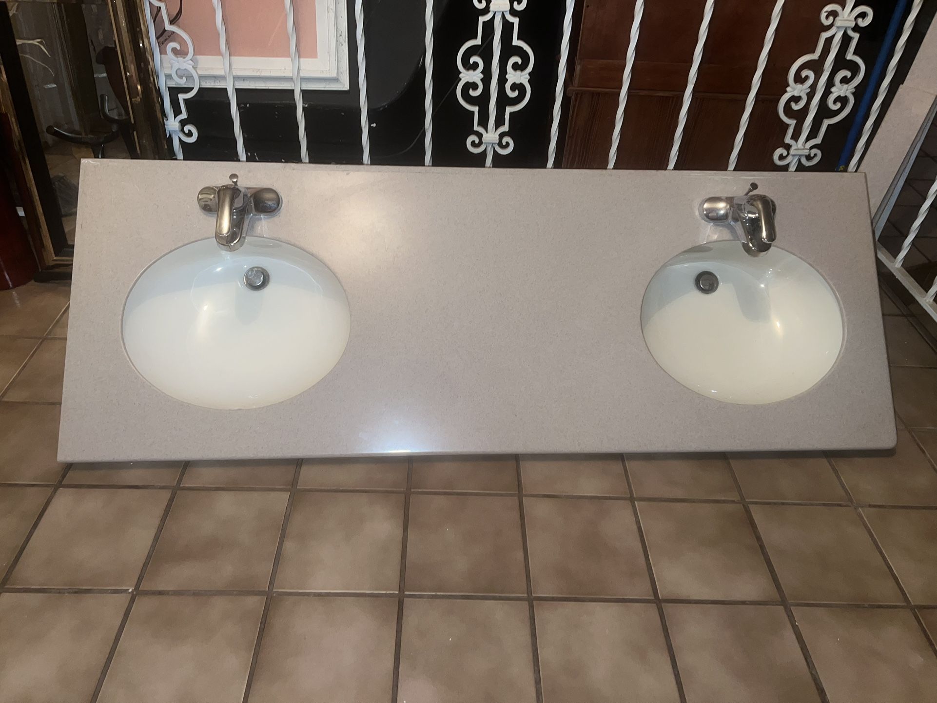 Corian Double Sink 