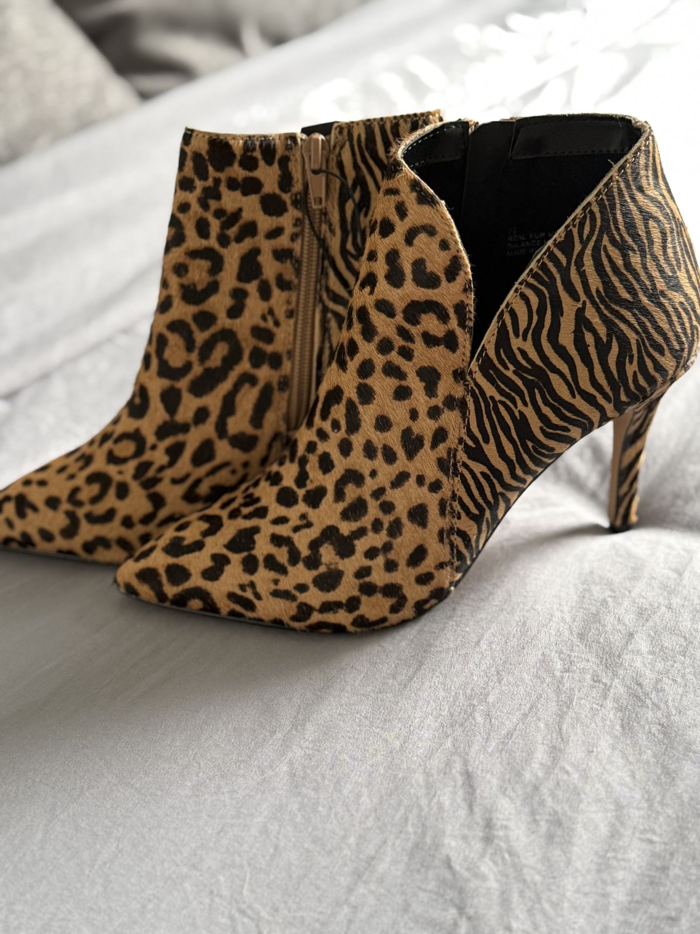 Express Leather Booties 71/2