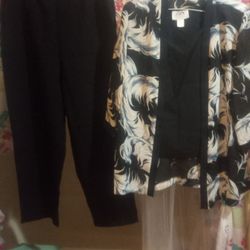 Stunning Navy Blue Pants And Top