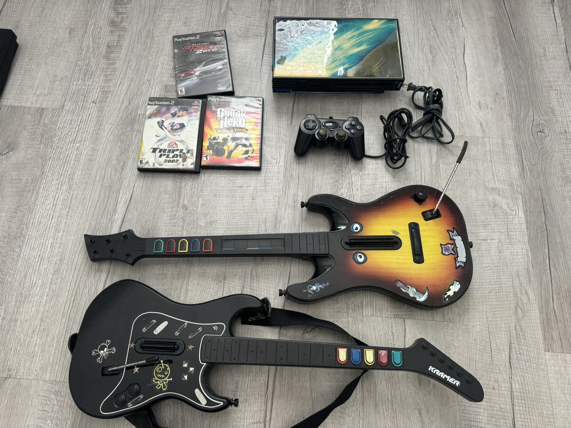 Sony PlayStation 2 PS2 Fat Console Bundle Read