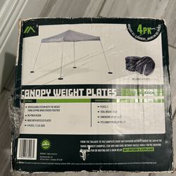 Canopy weight plates