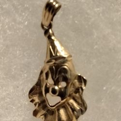 14kt Gold Clown Charm 