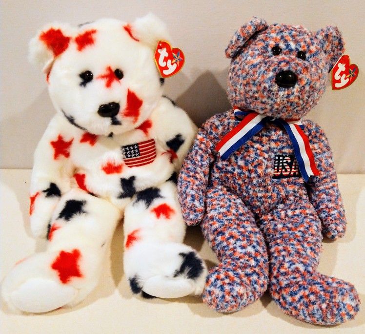 Retired Ty Beanie Buddies--Glory & USA $15 each