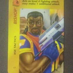1995 Fleer Marvel Bishop XSE Tactics OverPower Card Game Vintage Comics Collectible Character AA