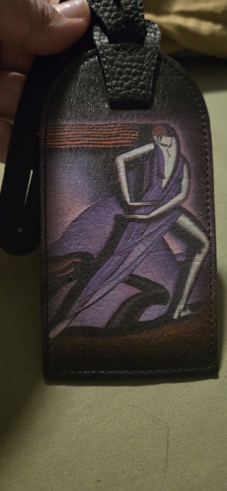 New Leather Luggage Tag
