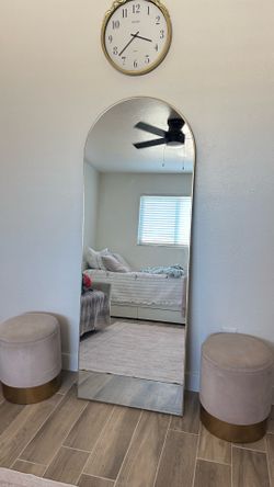 Gold arch mirror