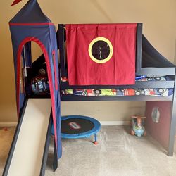 Castle Bed With Slide