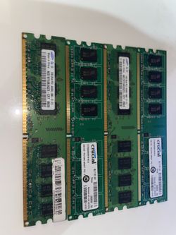 4 Sticks DDR2 RAM 8GB Total - Tested Working
