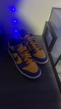 Nike Dunk Low Blue and Gold Sneakers