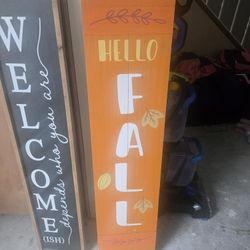 Welcome signs 
