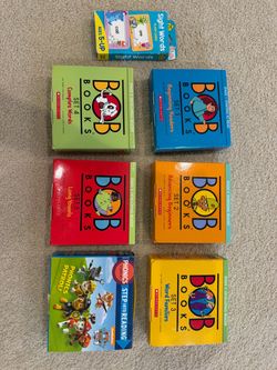 Bob Books Sets 1–5 + Paw Patrol Phonics + Sight Words Flash Cards Bundle