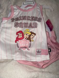 Girl 3t Disney Princess jersey short set NWT