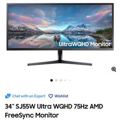 34 Ultrawide Samsung Monitorb