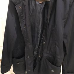 Women Tasso Elba  Blue Rain Jacket M very nice