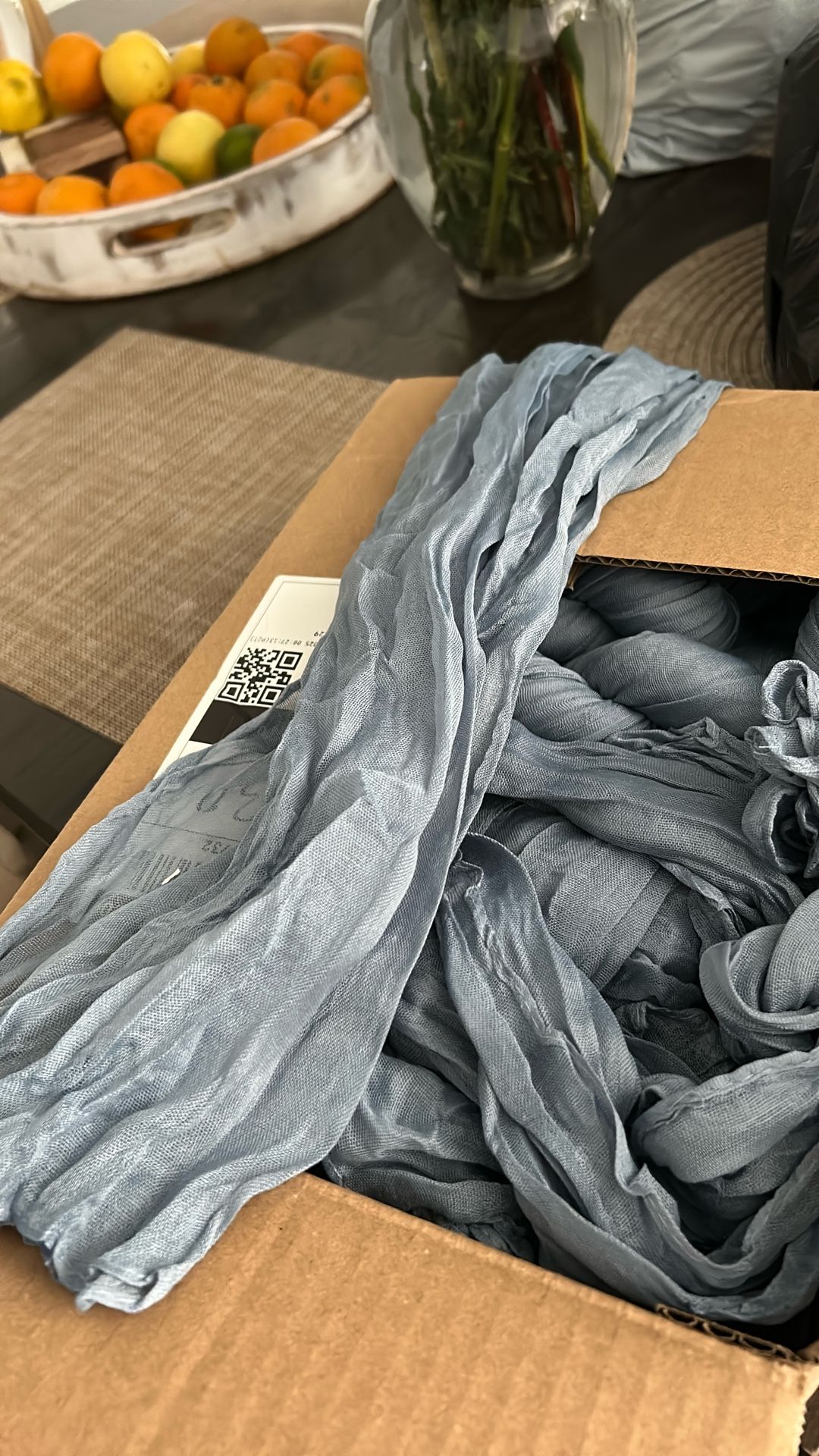 Plate Napkins In Dusty Blue Brand New In Box