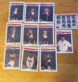 1992 NBA Hoops USA Dream Team Card Set