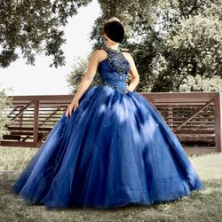 Quinceñera Dress Sweet 15 Or 16 Navy Blue 