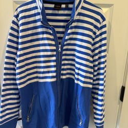 Women’s Rafaella Zip Up Jersey Jacket Size XXL