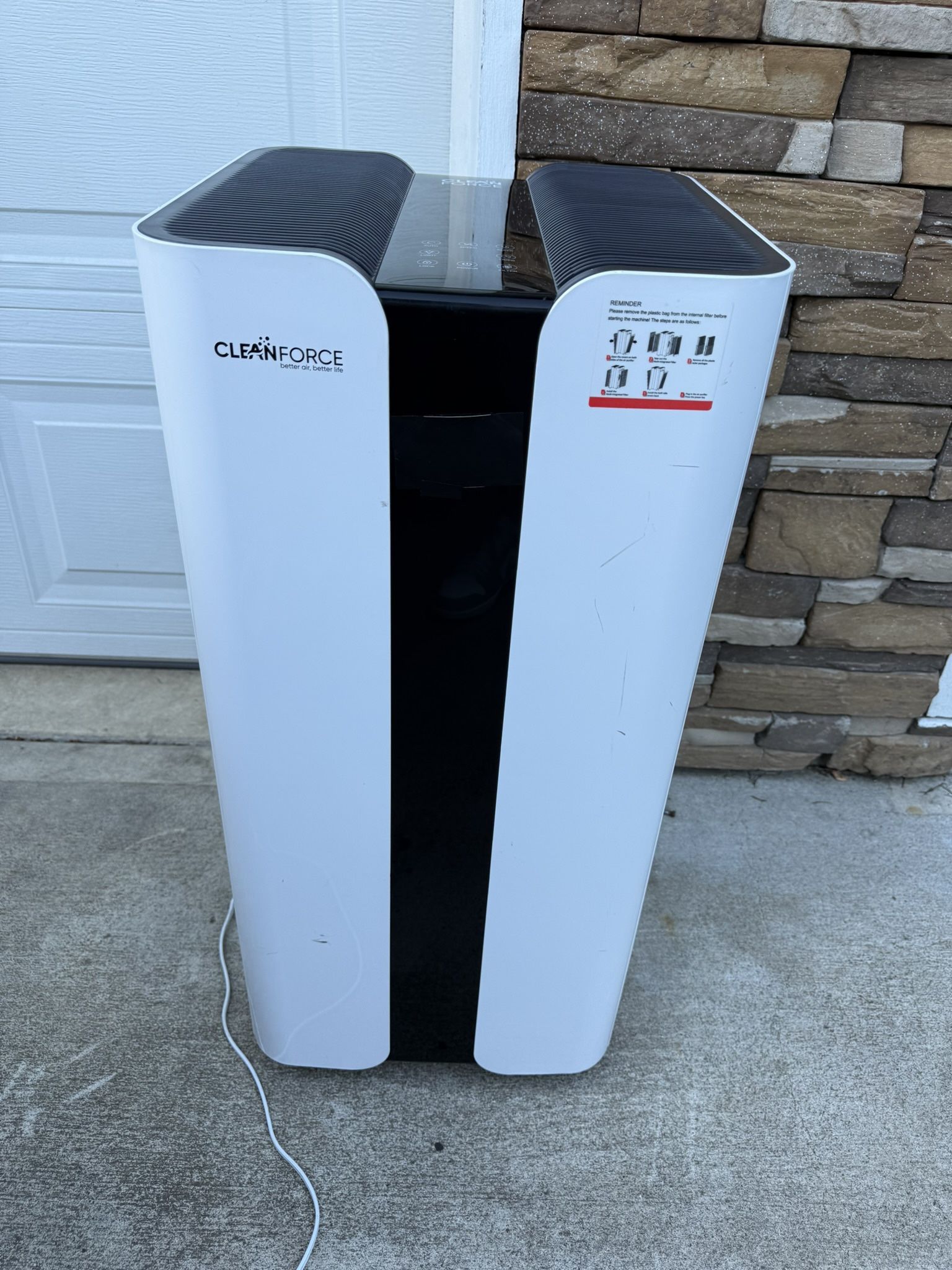 CleanForce Extra large Air Purifier for home large room, covers 3000 ft², H13 True HEPA Filter, Filters 99.97% Dust, Smoke, Odor, Pollen, VOCs, for ho