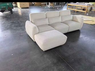 L Shaped Modular Sectional Couch with Removable Ottoman, Convertible Cloud Sofa for Living Room,Comfort Small Couch for Small Spaces(3 Set + 1 Ottoman