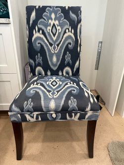 Upholstered Accent Chairs Ikat Set of 4