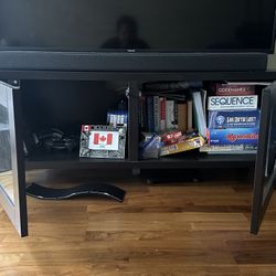 Ikea Tv Stand With Glass Storage