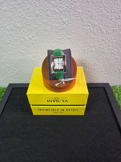 Invicta Celestial Women’s Watch – Rose Gold & Green Leather – Model 70297
