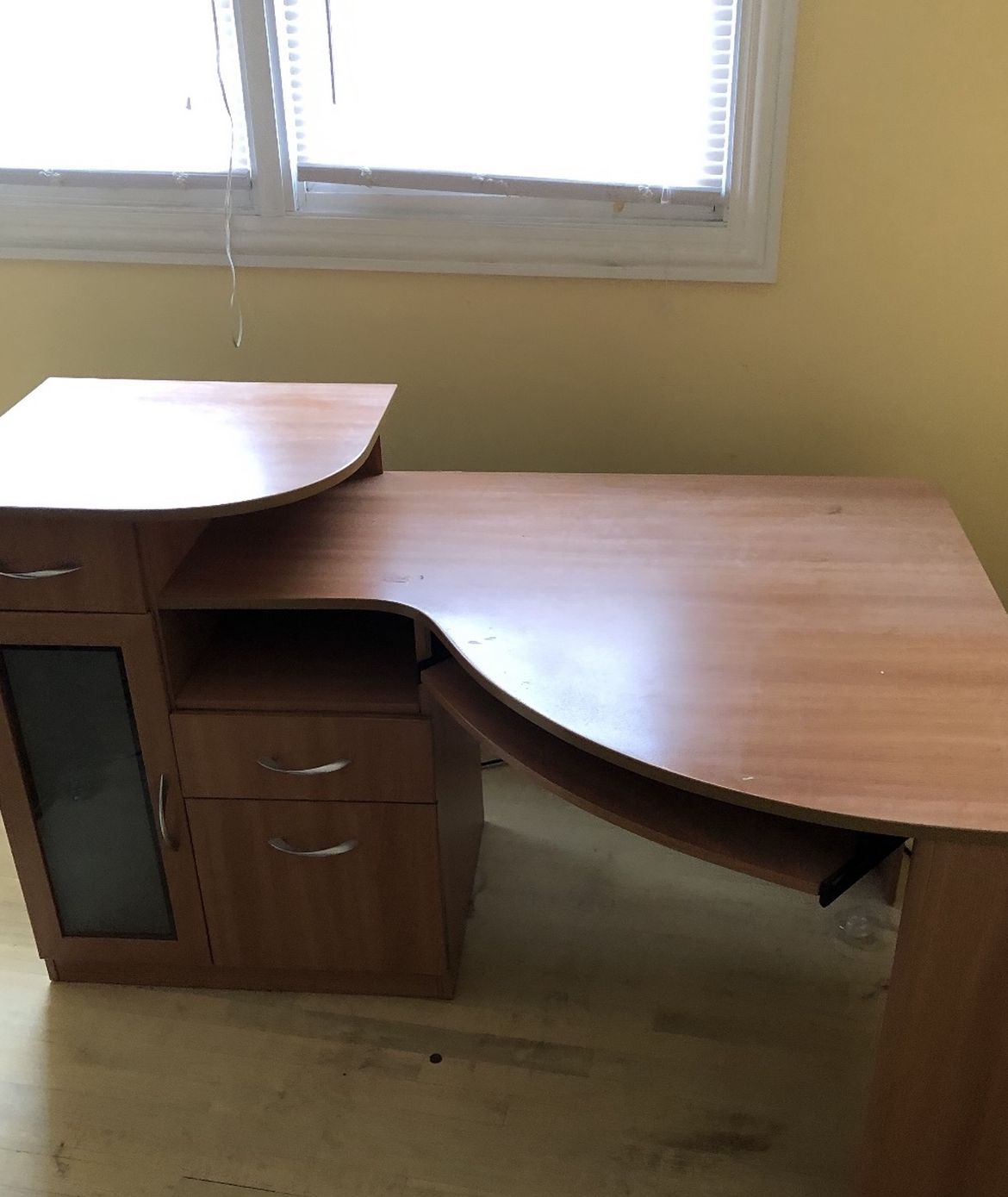 Corner Desk (Natural Finish)