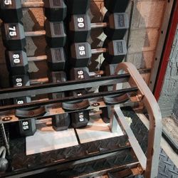 75s To 100s Set. Hex Dumbbells 
( 1050 POUNDS TOTAL)
Rack Doesn't Included 

Delivery for extra

NOT SOLD SEPARATELY 