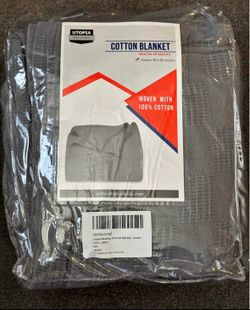 100% Cotton Blanket Queen Size (90 x 90 inches) - 2 Pc. - All Season