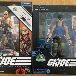 GI JOE classified lot: Dreadnok Buzzer & Sgt Slaughter