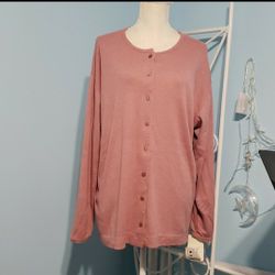 Pink Classic Cardigan
