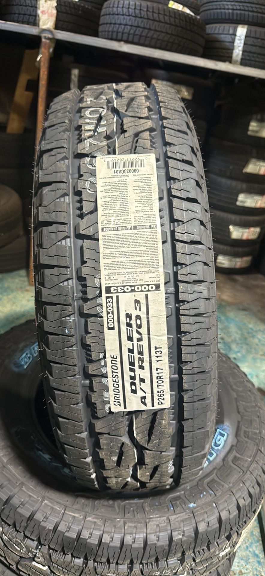 265/70R17 Bridgestone Evo AT