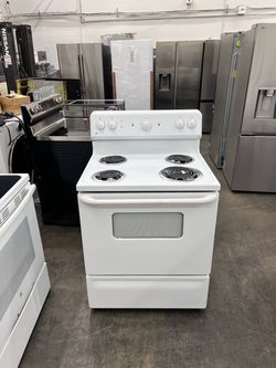 🔥 GE 30" Electric Coil Top Range with Storage Drawer - White - JBS07H2WW