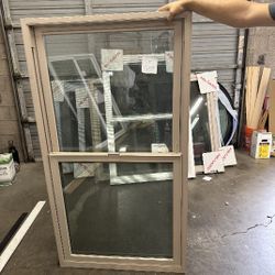 Biege Single Hung Window
