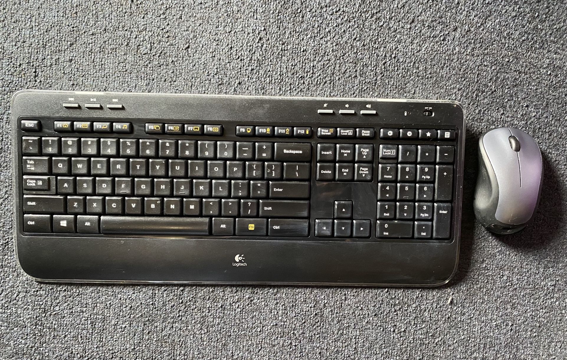 Logitech Keyboard And Wireless Mouse