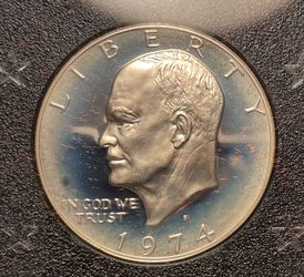 Silver Eisenhower 1974 Dollar