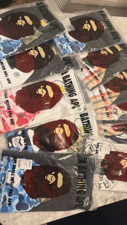 bape tees all colors and sizes available