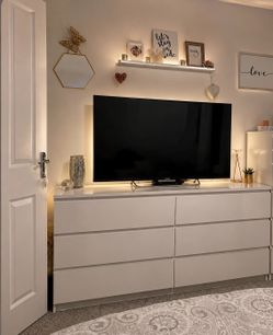WHITE 6 DRAWER DRESSERS for sale 🤍😏🤍✔️