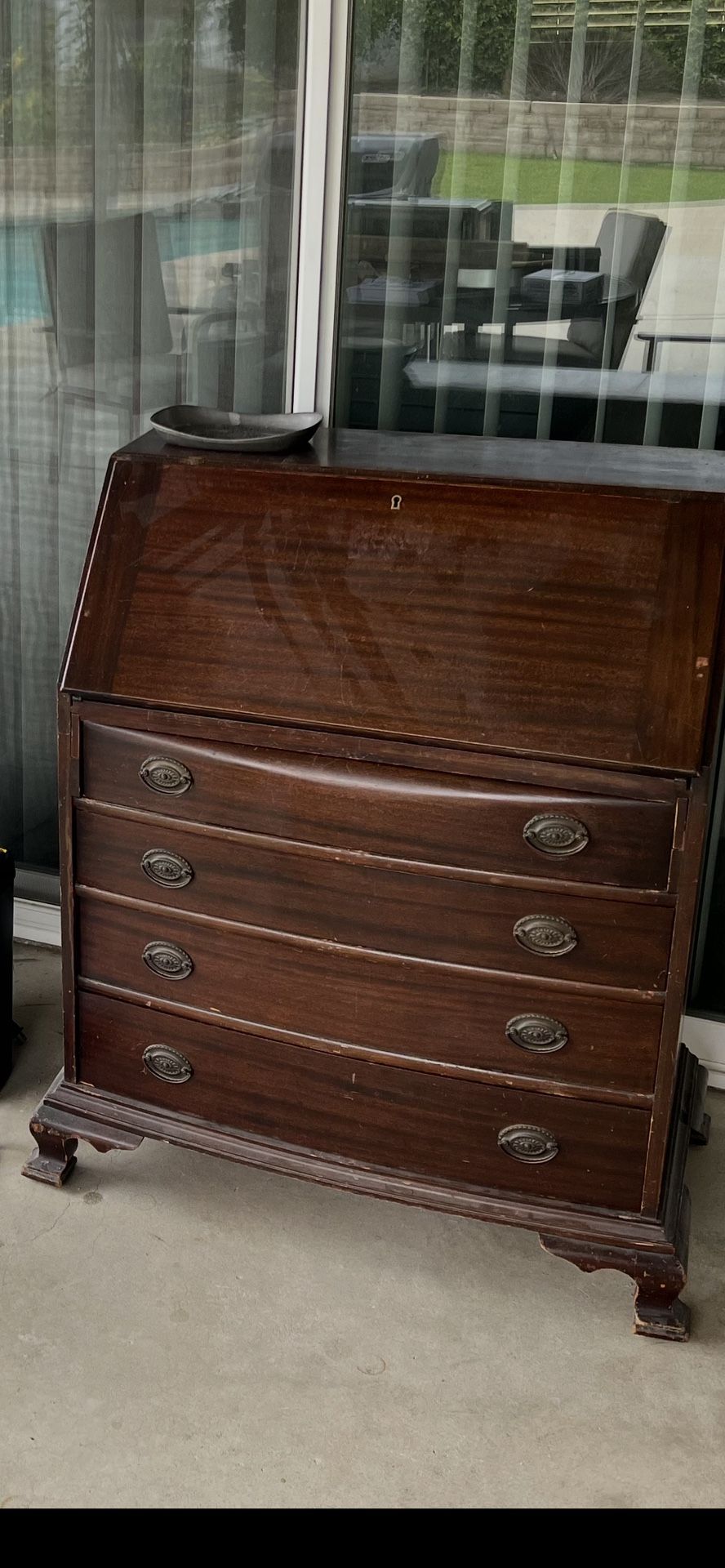 Antique Solid Wood Desk